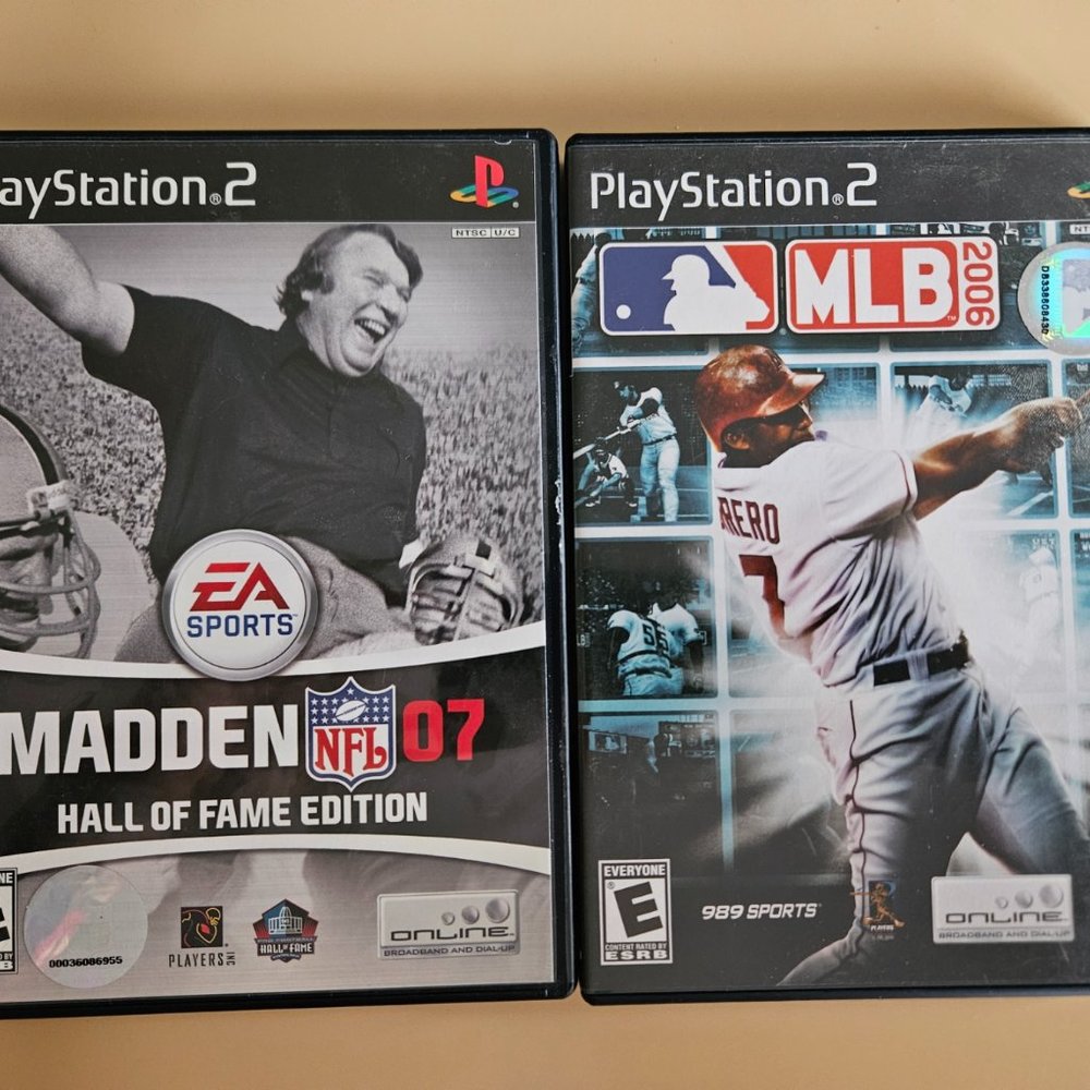 PlayStation 2 Games, Madden 07 & MLB 2006